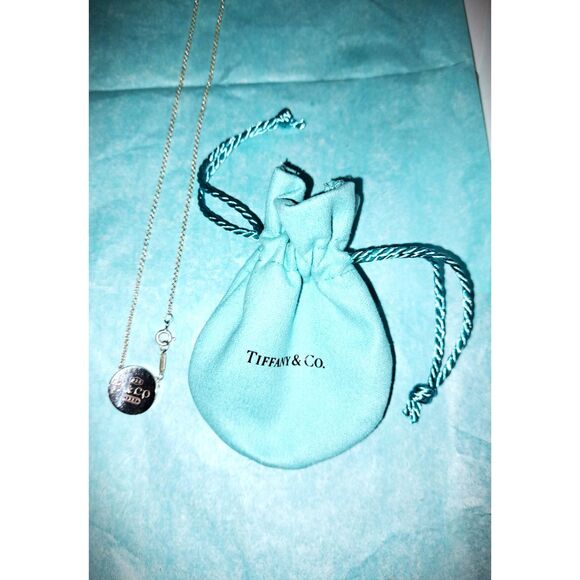 Rare & Fabulous Tiffany & Co 1837 Collection Floating Round Concave Necklace COA - Picture 2 of 8